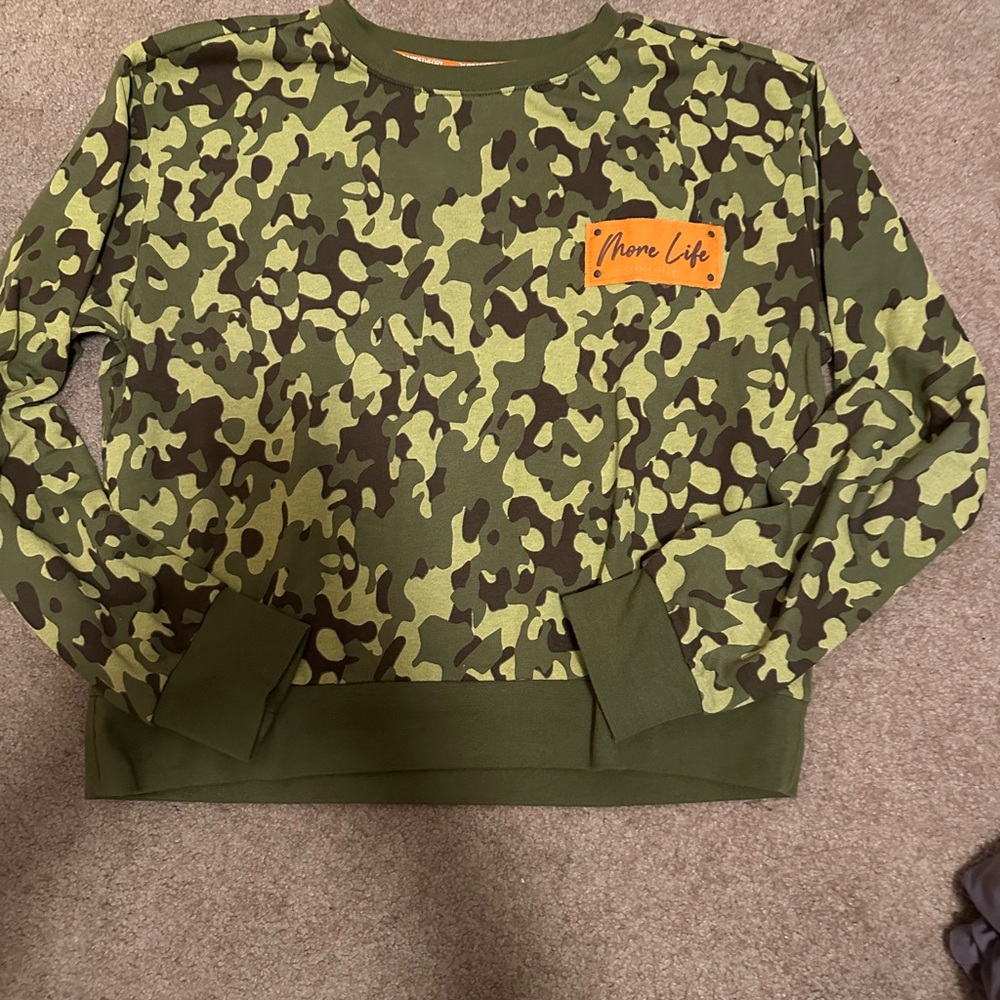 Orangetheory Camouflage Crew Neck Sweater - Green and Black